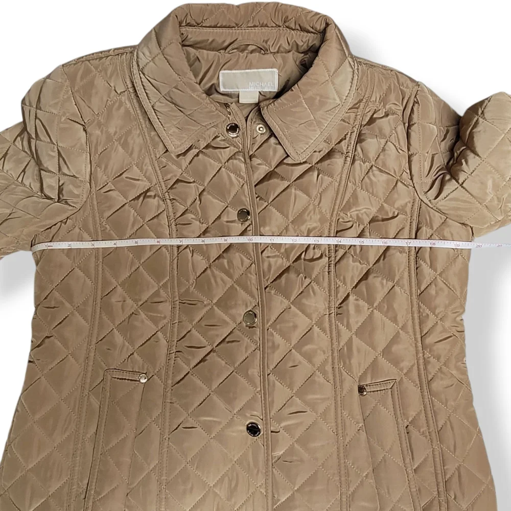 MICHAEL Michael Kors Quilted Tan Jacket, Medium - Picture 6 of 8